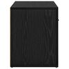 vidaXL Bedside Cabinet Black Oak 35 x 60 x 50 cm Engineered Wood