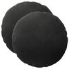 vidaXL Cushion with Pillow HEERLEN 2 pcs Black Velvet