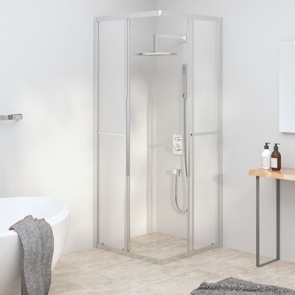vidaXL Shower Cabin Frosted ESG 80x80x180 cm