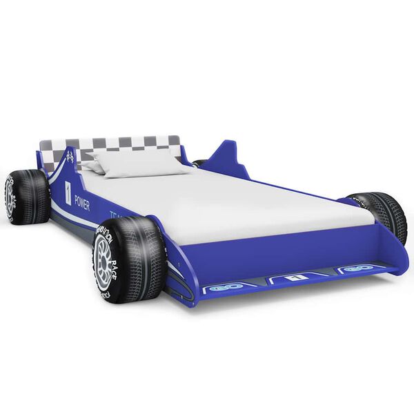 vidaXL Children's Race Car Bed 90x200 cm Blue