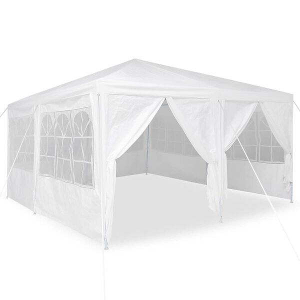 vidaXL Party Tent White 400 x 400 x 266 cm Polyethylene