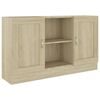 vidaXL Sideboard Sonoma Oak 120x30.5x70 cm Engineered Wood
