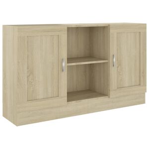vidaXL Sideboard Sonoma Oak 120x30.5x70 cm Engineered Wood