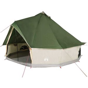 vidaXL Family Tent Tipi 12-Person Green Waterproof