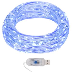 vidaXL LED Micro Fairy String Lights 40m 400 LED Blue 8 Function