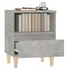 vidaXL Bedside Cabinet Concrete Grey 40x35x50 cm