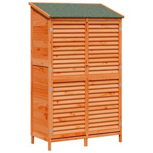 vidaXL Garden Shed Brown 106 x 56 x 176.5 cm Solid Fir Wood