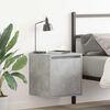 vidaXL Wall-Mounted Bedside Cabinets 2 pcs Concrete Grey 38x34x40 cm
