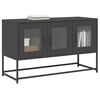 vidaXL TV Cabinet Black 100.5x39x60.5 cm Cold-rolled Steel