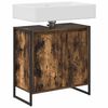 vidaXL Bathroom Cabinet Smoke Oak 60 x 30 x 60 cm Engineered Wood