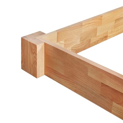 vidaXL Bed Frame Solid Oak Wood 120x200 cm