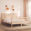 vidaXL Bed Frame without Mattress King Size Solid Wood