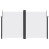 vidaXL Retractable Side Awning White 200x1000 cm