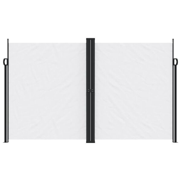 vidaXL Retractable Side Awning White 200x1000 cm