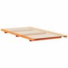 vidaXL Floor Bed Frame Wax brown 80 x 200 cm Solid pine wood