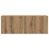 vidaXL 7 Piece TV Cabinet Set Wall-mounted Artisan Oak Engineered Wood
