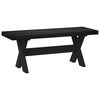 vidaXL Dining Bench NOAIN 120 x 41 x 45 cm Solid Pine Wood Black