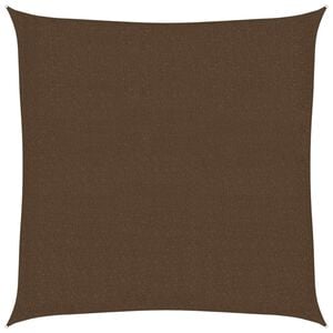 vidaXL Sunshade Sail 160 g/m&sup2; Brown 3x3 m HDPE