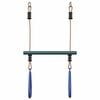 vidaXL Trapeze Bar with Gym Rings for Kids Blue and Dark Green Steel