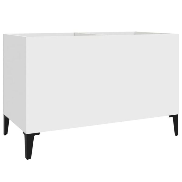 vidaXL Record Cabinet White 74.5x38x48 cm Engineered Wood