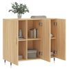 vidaXL Sideboard Sonoma Oak 90x34x80 cm Engineered Wood