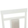 vidaXL Dining Chair 2 pcs White and Natural Solid Rubber Wood
