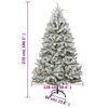 vidaXL Artificial Hinged Christmas Tree 300 LEDs & Ball Set 270 cm