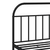 vidaXL Metal Bed Frame without Mattress with Footboard Black 200x200cm