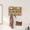 vidaXL Wall-Mounted Coat Rack with Shelf Artisan Oak 60 x 40 x 12 cm