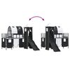 vidaXL Kids'Loft Bed Frame Black 100 x 190 cm Metal