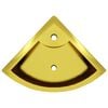 vidaXL Wash Basin with Overflow 45x32x12.5 cm Ceramic Gold