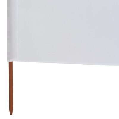 vidaXL 9-panel Wind Screen Fabric 1200x80 cm Sand White