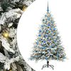 vidaXL Artificial Pre-lit Christmas Tree with Ball Set Green 180 cm