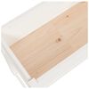 vidaXL Planter White 78x40x81 cm Solid Wood Pine