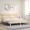 vidaXL Bed Frame without Mattress 200x200 cm Solid Wood Pine