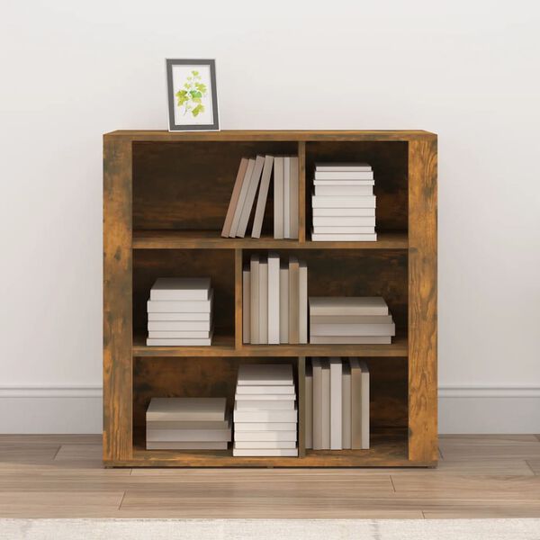 vidaXL Sideboard Smoked Oak 80x30x80 cm Engineered Wood