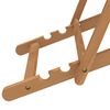 vidaXL Deck Chair Teak 56x105x96 cm Cream