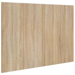 vidaXL Bed Headboard Sonoma Oak 120x1,5x80 cm Engineered Wood