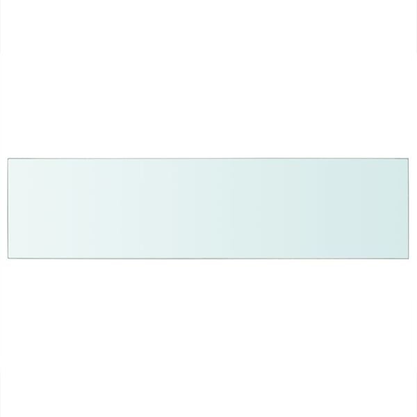 vidaXL Shelf Panel Glass Clear 100x25 cm