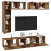 vidaXL TV Cabinet Set Wall-mounted 8 pcs Old Wood Engineered Wood