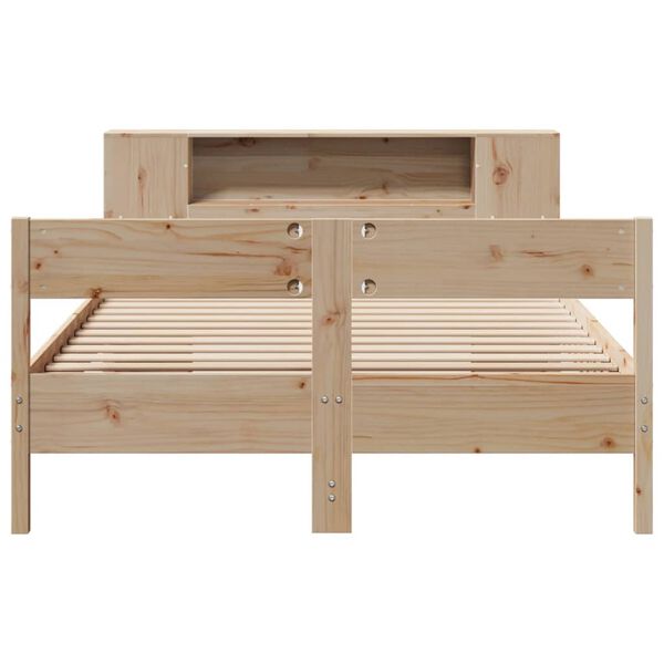 vidaXL Bookcase Bed without Mattress 160x200cm Solid Wood Pine