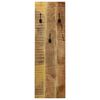 vidaXL Wall-mounted Coat Racks 2 pcs Solid Mango Wood 36x110x3 cm