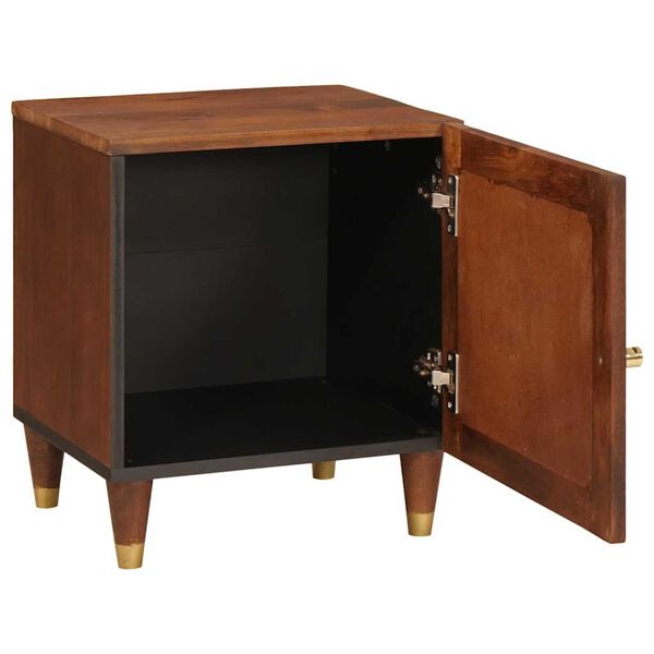 vidaXL Bedside Cabinet Brown 40 x 33.5 x 46 cm Solid Acacia wood