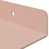 vidaXL Floating Shelf Wall-mounted 4 pcs Pink 100 x 18 x 2.5 cm Steel