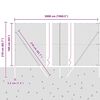 vidaXL Fence Post Grey 50 x 1.6 m (13 mm mesh) Steel and PVC
