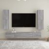 vidaXL Wall-mounted TV Cabinet Grey Sonoma 30.5x30x110 cm