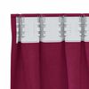 vidaXL Blackout Curtains with Rings 2 pcs Wine Red 175 x 140 cm