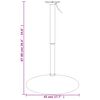vidaXL Bar Table Base 45x90 cm Chromed Steel