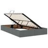 vidaXL Storage Bed with Mattress Dark Grey 120 x 200 cm Fabric