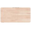 vidaXL Bathroom Countertop 100x60x4 cm Untreated Solid Wood